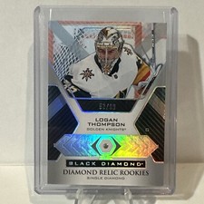 2021-22 Upper Deck Black Diamond Relic Rookies #BDR-LT Logan Thompson. 53/99