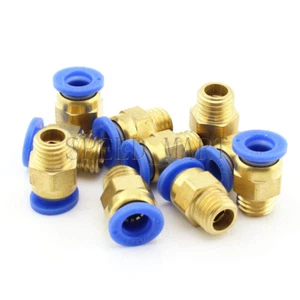10 Pcs Air Pneumatic Quick Release Connector M12*1.75 Threaded metric 8mm Tube - Picture 1 of 4