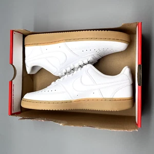 Sz 6.5 (W8) - Nike Court Vision Low White Photon Dust Gum (CD5463-105) Men - Picture 1 of 7