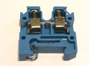 WELDMÜLLER AKZ 4 294380000 BLAU MINI HUTSCHIENENKLEMME (x1) FD1F5 - Bild 1 von 3