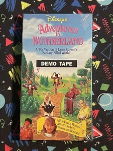 Adventures In Wonderland Disney Home Video VHS Demo Tape New Sealed Mint 1993 - Picture 1 of 4
