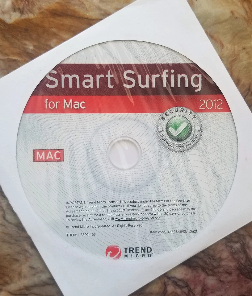 Trend Micro Smart Surfing for MAC CD 2012  Internet Security - Antivirus + KEY - Image 1 of 1