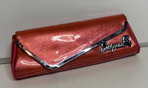 Sourpuss Metallic Glitter Purse Sparkle Party Clutch Rockabilly Goth Coral Small - Picture 1 of 8