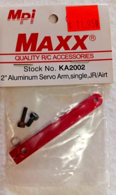 MPI MAXX #KA2002 ~NIP~ 2" ALUMINUM SERVO ARM, SINGLE, JR/AIRT - Image 1 of 2