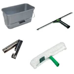 Unger Profi UniTec Set 35 cm Glasreinigung Fensterreinigung Einwascher Abzieher - Bild 1 von 1