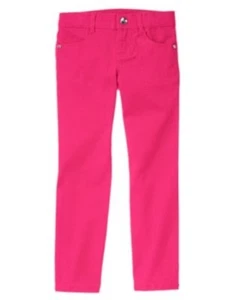 GYMBOREE COLOR HAPPY PINK TWILL WOVEN SKINNY PANTS 4 5 6 slim 7 slim 8 NWT - Picture 1 of 2