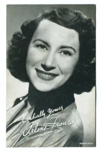 Vintage 1950s ARLENE FRANCIS Penny Arcade Trading Card! (Exhibit Supply Company) - Picture 1 of 2