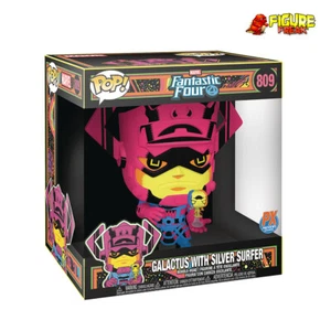 Funko POP! Jumbo 10" Marvel Galactus w/ Surfer PX Exclusive Black Light # 809 - Picture 1 of 2