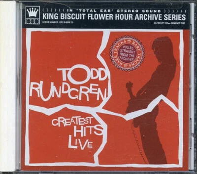 Todd Rundgren Greatest Hits Live King Biscuit Flower Hour Compact Disc - Imagem 1 de 2