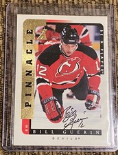 Pinnacle 1997 Be a Player - On Card Autograph- Bill Guerin - New Jersey Devils