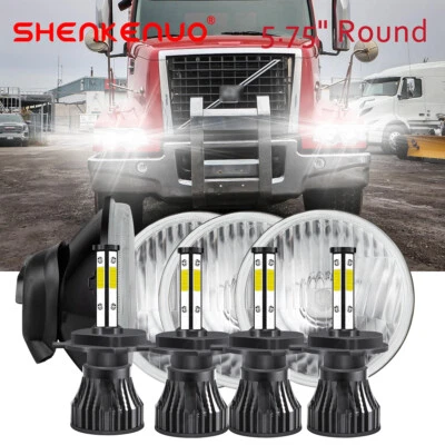 Faro proyector LED 4 piezas 5-3/4" 5,75 pulgadas para Volvo VHD 2001-2019 Jaguar XJS Foto 1 de 4