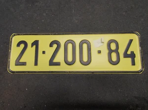 Vintage Israel LICENSE PLATE car motorcycle tag passenger - Picture 1 of 2