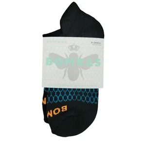 Bombas Kids Black Socks Size X-Small new - Picture 1 of 3