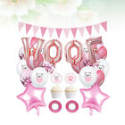 Pet Birthday Decoration Woof Foil Ballons Balloons Aluminum