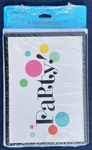 Hallmark Expressions Partyeinladungen 8 Karten 8 Umschläge Iggy-Stil kostenloser Versand - Bild 1 von 7