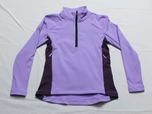 Baleaf Girl's Long Sleeve Half Zip Sweatshirt With Pockets EJ1 Purple Size XS - Picture 1 of 3