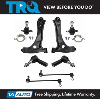TRQ Front Lower Control Arms Outer Tie Rods Links Kit Fits 15-19 Ford Transit - Image 1 of 4