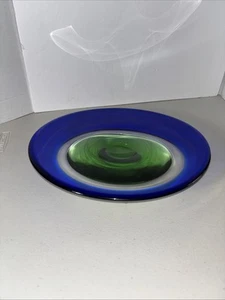 Vintage Tschechische Kunst Glas mundgeblasen Ladislav Palacek für Skrdlovice Murano Schale 70er - Bild 1 von 6
