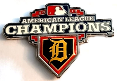 Tigers Pins 2012 AL Champions Commemorative Detroit Tigers Pin MLB Baseball Pin - Image 1 of 3