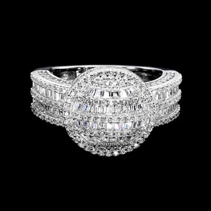 925 Sterling Silver Ring Baguette Simulated Cz Gemstone Jewelry Size 7 - Picture 1 of 13