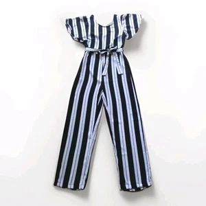 Vintage DENIM1982® Damen Overall Einteiler Jumpsuit Weiß Schwarz Gr. 36 - Bild 1 von 13