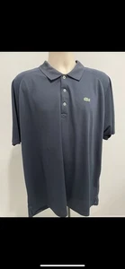 Lacoste Sport Polo Mens Size 9 US XXL Blue Short Sleeve Shirt Polo Logo - Picture 1 of 3