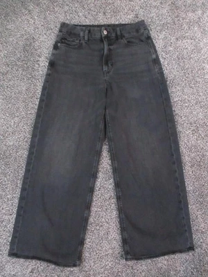 American Eagle Jeans Womens 6S Black Curvy Super High Rise Baggy Wide Leg 27x27 - Image 1 of 4