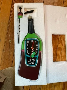 NEW IN BOX Allen Designs P1386 Corked "Wine Time" Pendulum Clock - Picture 1 of 5