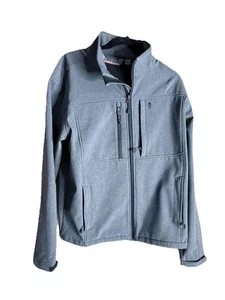 Free Country Super Softshell Jacke grau Full Zip wasser windabweisend Gr. S - Bild 1 von 9