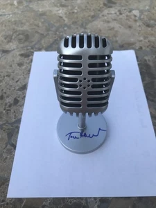 TOM HAMILTON SIGNED AUTOGRAPHED MICROPHONE CLEVELAND Indians GUARDIANS HOF RARE - Picture 1 of 5