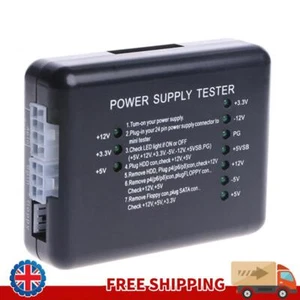 ATX SATA HDD Power Supply Tester Checker Meter PC Computer Power Supply Measur - Bild 1 von 8