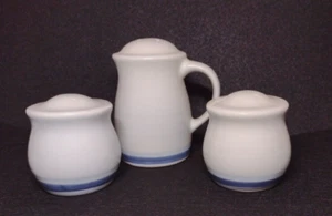 Pfaltzgraff Sky Salz & Pfefferstreuer und Herdplatte Gewürzstreuer Vintage USA - Bild 1 von 7