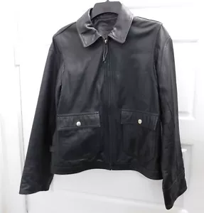 Ralph Lauren Wild Frontier schwarze Leder Bomberjacke Gr. XS - Bild 1 von 5