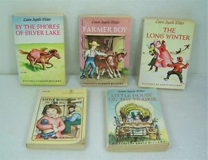 Little House On The Prairie Laura Ingalls Wilder Books Lot (5) Paperback Books - Imagen 1 de 3
