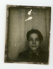 Dark moody shot of boy in  - photobooth Vintage photo booth 