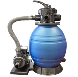 HYDROTOOLS by Swimline 12" Sand Filter Combo w/ Stand, 1900 GPH, 42lb Capacity - Picture 1 of 10