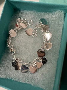 Return To Tiffany & Co. Sterling Silver 925 Armband Multiheart Herzanhänger #3 - Bild 1 von 4