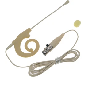 Snail ear Headset Microphone For Shure Bodpack TA4F Mini XLR 4Pin Omnidirectiona - Picture 1 of 5