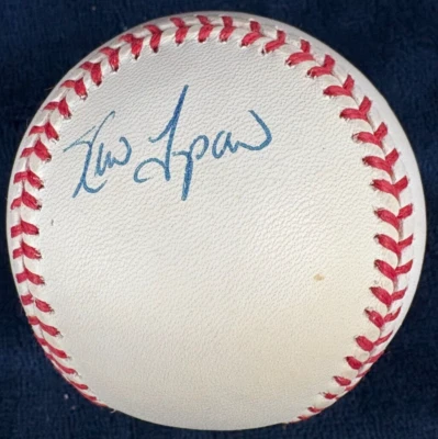 Kevin Tapani 明尼苏达双胞胎队亲笔签名 OAL 棒球 Bobby Brown — 第 1/4 张图片