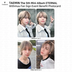 SHINee Taemin The 5th Mini Album ETERNAL Withmuu Fan Sign Benefit Photocard KPOP - Picture 1 of 15