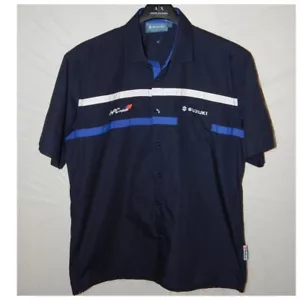 SUZUKI Collection Racing Team Motosport Button shirt size L - Picture 1 of 11