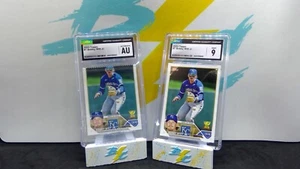Bobby Witt JR. ERROR CARD LOT 2023 Topps CGC graded AU and Mint 9 - Picture 1 of 3