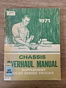 1971 Chevrolet Truck 40-60 Series OEM Dealer Chassis Overhaul Manual Supplement - Picture 1 of 11