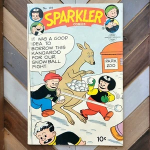 SPARKLER COMICS #110 EN MUY BUEN ESTADO/BUEN ESTADO 1953 Nancy & Sluggo Casey Ruggles precódigo Bushmiller - Imagen 1 de 3