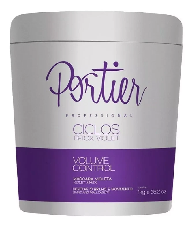 Mascarilla profesional de toxinas B violeta Portier Ciclos rubio platino 35,2 oz 1 kg Foto 1 de 4