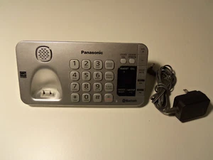 Panasonic KX-TGE270 S SILVER Main Base Answering System w/ Power Supply - Zdjęcie 1 z 4