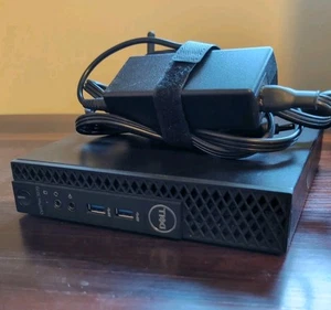 Dell OptiPlex 3060 Micro i3-8100T 3.1GHz 128GB SSD, 8GB RAM, NO OS, A/C Included - Afbeelding 1 van 6