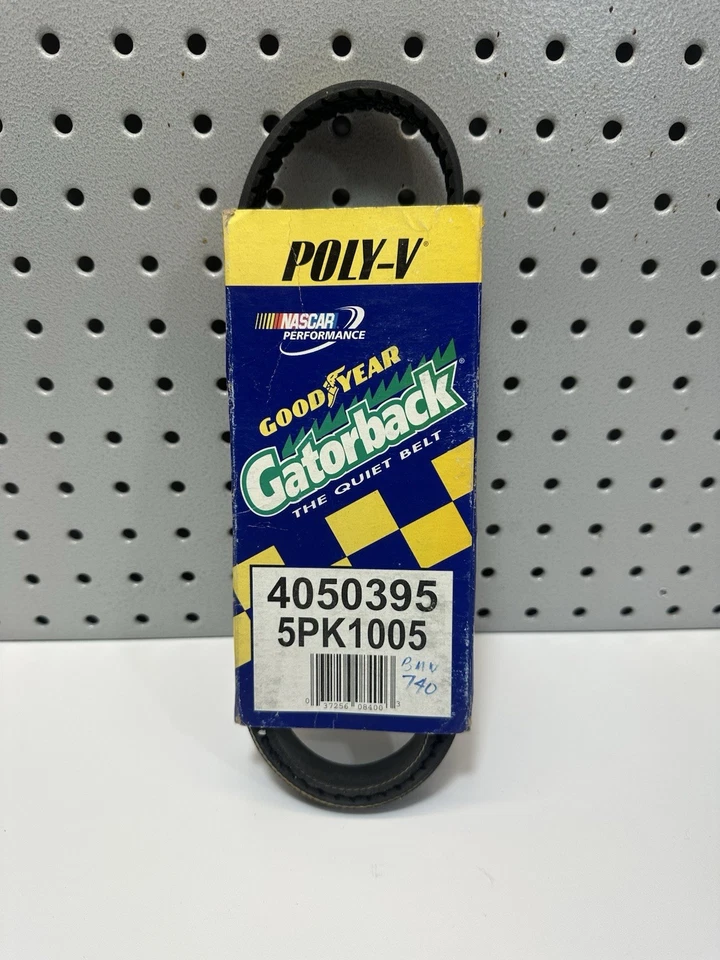 Serpentine Poly-V The Quiet Belt GOODYEAR GATORBACK 4050395 E38 BMW 740i Foto 1 de 3