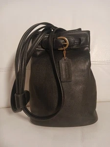 Mochila Bandolera COACH 4162 Soho Cornelia Negra Cuero Curtido Latón EXCELLEN - Imagen 1 de 14
