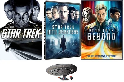 Star Trek Triple Feature Star Trek / Into Darkness / Beyond Chris Pine 3 DVD Set - Image 1 of 4